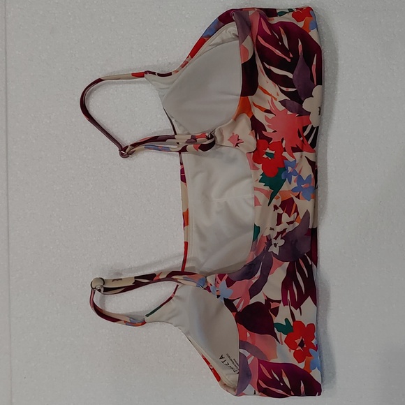Athleta Daybreak Tropic Scoop Adjustable Strap Bikini Top Size Large - Picture 3 of 9
